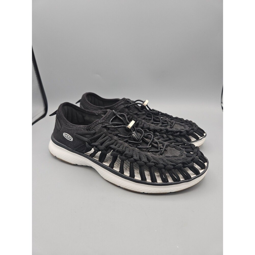 KEEN Sandals Womens 8.5 Black UNEEK Rope Woven Casual Outdoors Rubber 1017055